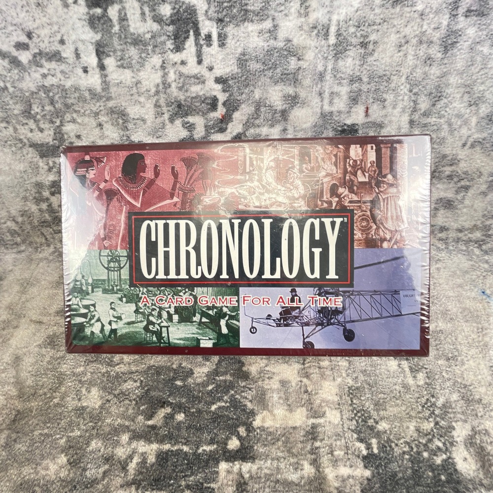 Vtg Great American Puzzle Factory Chronology Card Game  History Trivia Sealed